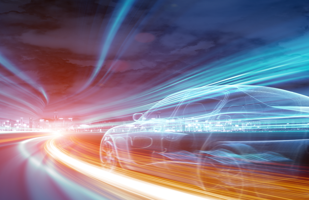 Electric Car on Electric Highway